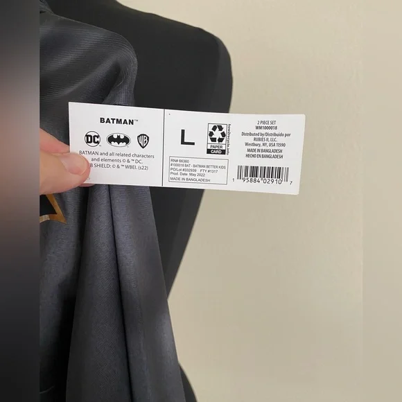 Batman Hoodie/Superhero Costume - Picture 3 of 3